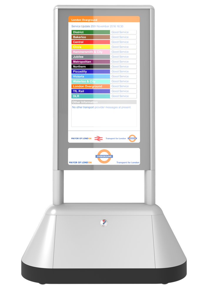 Digital Signage London Overground Station